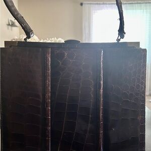 Vintage Crocodile Leather Handbag
